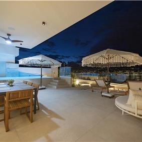 Selection of 5 bedroom seafront villas with pool on Ciovo near Trogir, sleeps 10